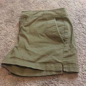 Army green shorts